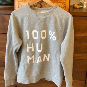 Everlane Gray '100% Human' Sweatshirt